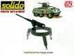 La circulaire de mitrailleuse du Combat car Ford M20 miniature Solido au 1/50e
