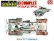 Le Ford V8 1936 miniature de Solido incomplet au 1/50e