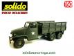 La cabine tôlée vert armée du GMC 6x6 miniature militaire de Solido au 1/50e