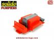 Le compresseur rouge du GMC 6x6 pompiers miniature Solido au 1/50e