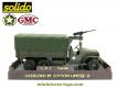 Le GMC CCKW 353 6x6 bâché a tourelle 12.7 en miniature de Solido au 1/50e
