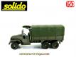 Le GMC CCKW 353 6x6 bâché a tourelle 12.7 en miniature de Solido au 1/50e
