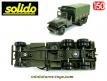 Le GMC CCKW 353 6x6 bâché a tourelle 12.7 en miniature de Solido au 1/50e