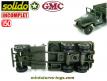 Le GMC CCKW 353 6x6 a ridelles non bâché de Solido au 1/50e incomplet