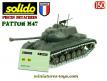 La planche de marquage du char Patton M47 miniature Solido au 1/50e