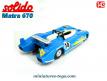 La Matra 670 de 1972 en miniature par Solido au 1/43e