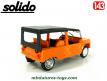 La Citroën Méhari orange de 1979 en miniature par Solido au 1/43e