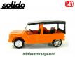 La Citroën Méhari orange de 1979 en miniature par Solido au 1/43e