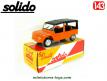 La Citroën Méhari orange de 1979 en miniature par Solido au 1/43e