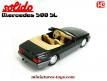 Le cabriolet Mercedes 500 SL modèle 1989 en miniature par Solido au 1/43e