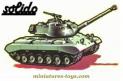 Le char américain Patton M47 vert armée en miniature de Solido au 1/50e