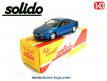 Le coupé Peugeot 406 bleu métal de 1998 miniature par Solido au 1/43e