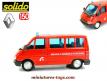 Le Renault Trafic minicar pompiers en miniature de Solido au 1/50e