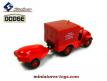 Le Dodge 4x4 pompiers avec une motopompe en miniature de Solido au 1/50e