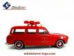Le break Peugeot 403 pompiers d'Annonay en miniature de Solido au 1/43e