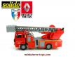 Le camion Renault Camiva grande échelle pompiers en miniature de Solido au 1/60e