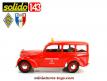 Le break Renault Juvaquatre pompiers de Lille en miniature par Solido au 1/43e