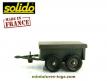 La remorque militaire a deux essieux en miniature de Solido au 1/48e