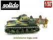 Le char français Renault R35 de l'armée allemande en miniature Solido au 1/50e
