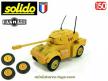 La roue en résine brun sable avec pneu routier pour véhicules militaires Solido