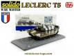 Le char français Leclerc T5 KFOR en miniature par Solido War Master au 1/72e