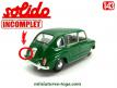 La Seat 800 verte de 1964 en miniature par Solido au 1/43e incomplète