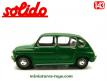 La Seat 800 verte de 1964 en miniature par Solido au 1/43e incomplète
