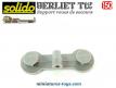 Le support roues de secours gris du Berliet T12 porte char de Solido au 1/50e