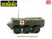 Le VAB 6x6 vert sanitaire ambulance en miniature de Solido au 1/50e 