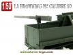 Un lot de deux mitrailleuses type Browning miniatures au 1/50e