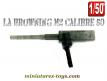 Un lot de cinq mitrailleuses type Browning miniatures au 1/50e