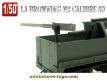 Un lot de cinq mitrailleuses type Browning miniatures au 1/50e
