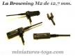 2 mitrailleuses Solido type Browning miniatures au 1/50e
