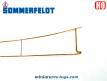 Un lot de 16 lignes catenaires en miniatures par Sommerfeldt au H0 HO