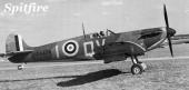 Le chasseur anglais Spitfire en miniature de Matchbox Sky Busters incomplet