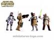 Un ensemble de 8 figurines Hasbro 2009 et leurs accessoires Star Wars