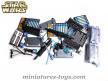 Un ensemble de 8 figurines Hasbro 2009 et leurs accessoires Star Wars