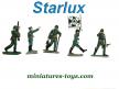Un ensemble de 5 figurines allemandes WW II Starlux au 1/32e