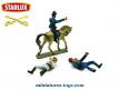 La cavalerie US et un cheval en miniature de Starlux au 1/32e incomplet