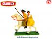 Un lot de gardians et chevaux Starlux au 1/32e incomplets