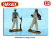 Un lot de 2 petits soldats de la Marine française par Starlux au 1/32e