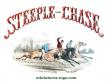 Le jeu de société ancien Steeple-Chase et roulette en coffret