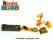 Un ensemble de 3 Super Girafes en figurines plastique par Ferrero Kinder Surprise