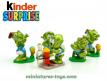 Un ensemble de 5 Super Spacys en figurines plastique par Ferrero Kinder Surprise