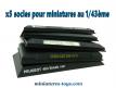 Un lot de 5 supports de présentations pour exposer vos voitures miniatures