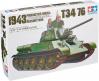 La maquette du char russe T34/76 de 1943 par Tamiya au 1/35e sans figurine