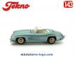 La Mercedes 300 SL Spider bleu en miniature par Tekno au 1/43e