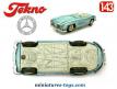 La Mercedes 300 SL Spider bleu en miniature par Tekno au 1/43e