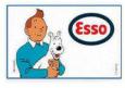 La figurine Esso du professeur Tournesol des aventures de Tintin