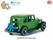 La limousine verte de Tintin et le lotus bleu en miniature par Atlas au 1/43e